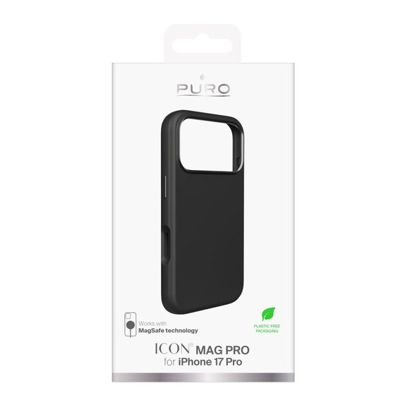 PURO - ICON MAG PRO MagSafe tok iPhone 17 Pro, fekete
