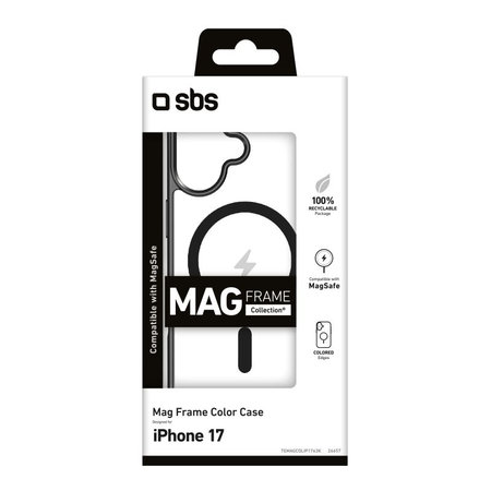 SBS - Mag Frame MagSafe tok iPhone 17, fekete