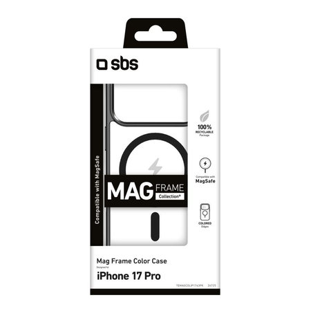 SBS - Mag Frame MagSafe tok iPhone 17 Pro, fekete