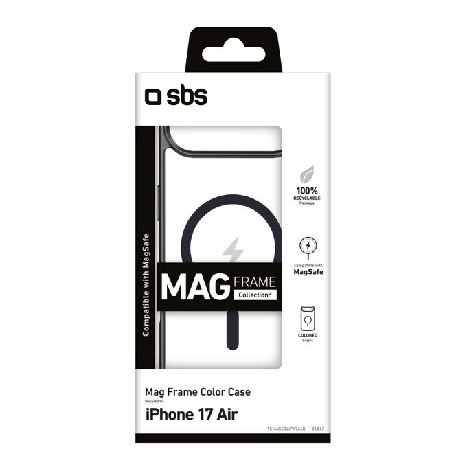 SBS - Mag Frame MagSafe tok iPhone 17 Air, fekete