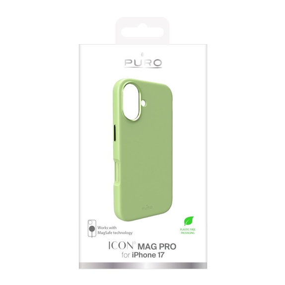 PURO - ICON MAG PRO MagSafe tok iPhone 17, zöld