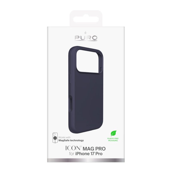 PURO - ICON MAG PRO MagSafe tok iPhone 17 Pro, sötétkék