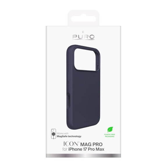 PURO - ICON MAG PRO MagSafe tok iPhone 17 Pro Max, sötétkék