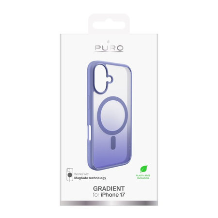 PURO - Gradient MagSafe tok iPhone 17, rózsaszín
