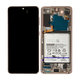 Samsung Galaxy S21 G991B - LCD Kijelző + Érintőüveg + Keret + Akkumulátor (Violet) - GH82-27254B Genuine Service Pack
