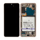 Samsung Galaxy S21 G991B - LCD Kijelző + Érintőüveg + Keret + Akkumulátor (Violet) - GH82-27254B Genuine Service Pack