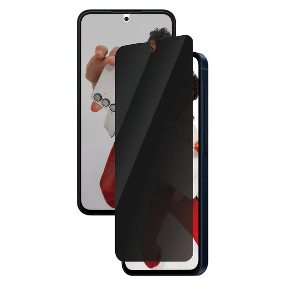 Edzett üveg UWF Privacy Samsung Galaxy A56 5G készülékhez, Fekete, SAFE by PanzerGlass