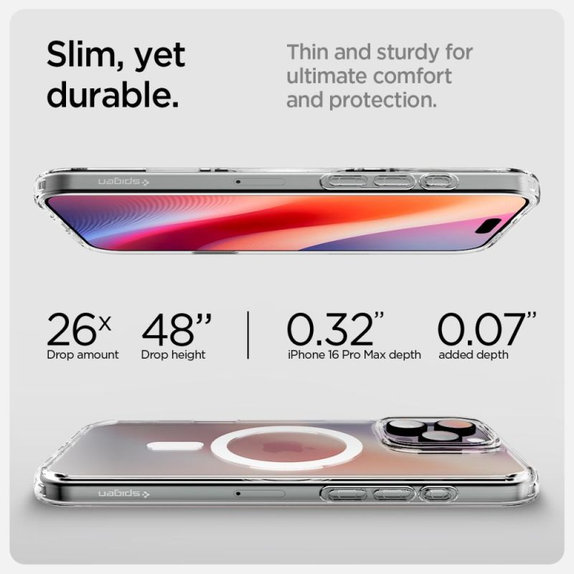 Spigen - Tok Ultra Hybrid "T" MagSafe iPhone 16 Pro, fehér