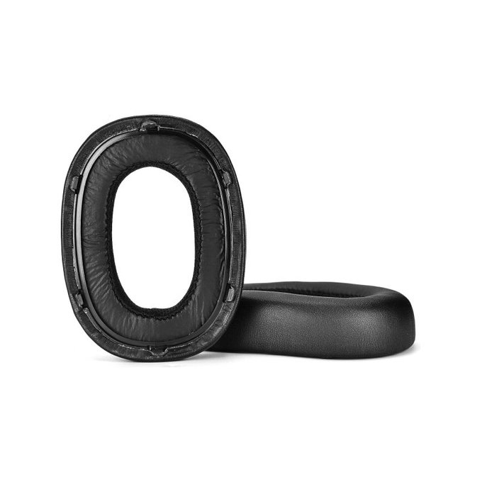 Csere fülpárnák AKG N700NC fejhallgatóhoz, Memóriahab + PU bőr, Fekete, 1 pár