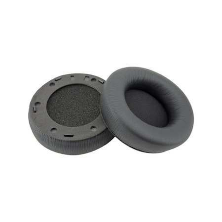 Csere fülpárnák AKG Y600NC fejhallgatóhoz, Memóriahab + PU bőr, Fekete, 1 pár