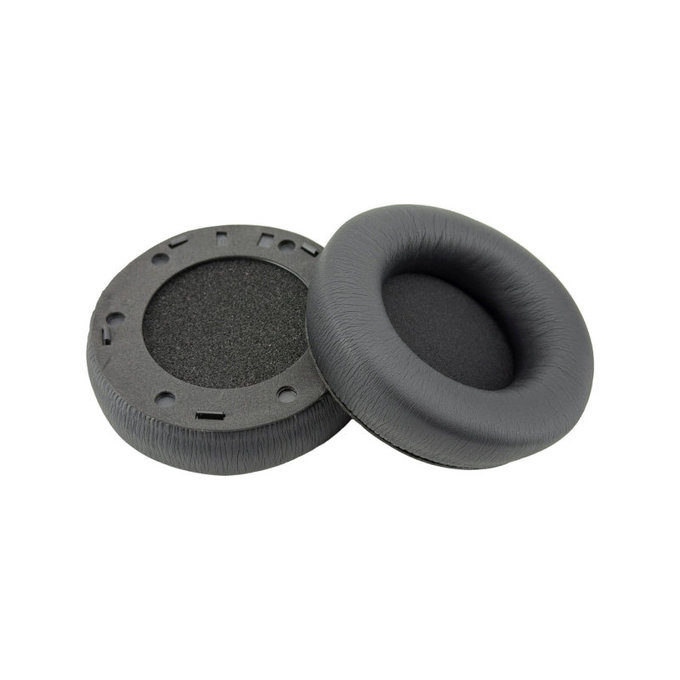 Csere fülpárnák AKG Y600NC fejhallgatóhoz, Memóriahab + PU bőr, Fekete, 1 pár