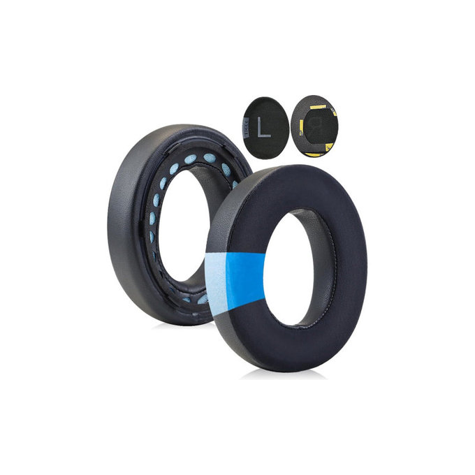 Csere fülpárnák Bose NC700 fejhallgatóhoz, Memóriahab + Szövet + PU bőr, Fekete, Hűtő gél, 1 pár