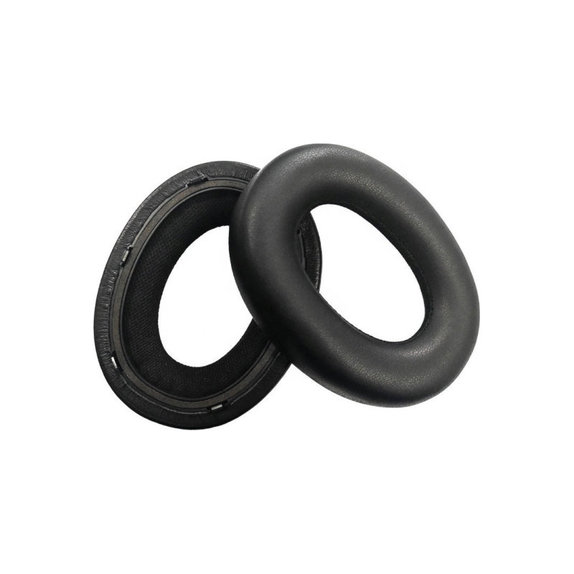Csere fülpárnák Bowers & Wilkins PX7 fejhallgatóhoz, Memóriahab + PU bőr, Fekete, 1 pár