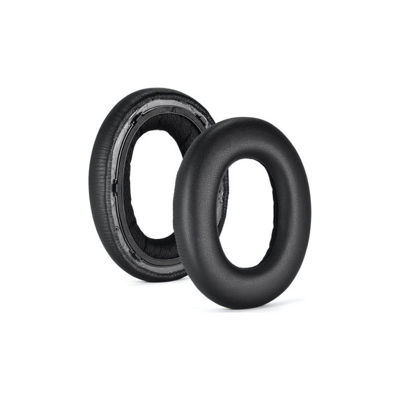 Csere fülpárnák Bowers & Wilkins PX7 fejhallgatóhoz, Memóriahab + PU bőr, Fekete, 1 pár