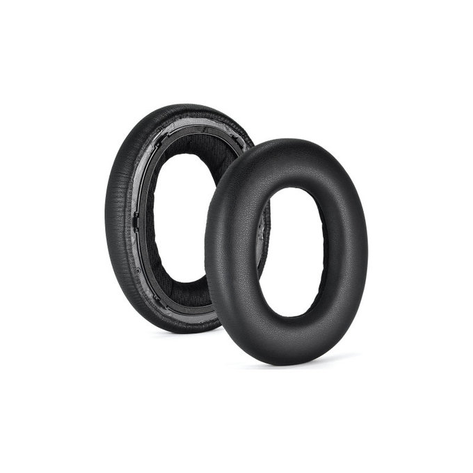 Csere fülpárnák Bowers & Wilkins PX7 fejhallgatóhoz, Memóriahab + PU bőr, Fekete, 1 pár