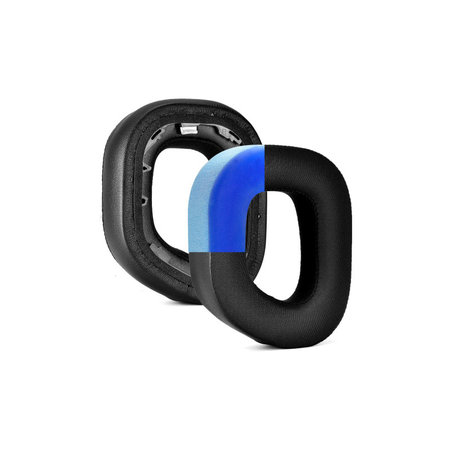 Csere fülpárnák Corsair HS80 fejhallgatóhoz, Memóriahab + Textil, Fekete, Hűtő gél, 1 pár