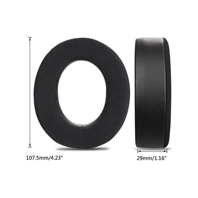 Csere fülpárnák Corsair HS50, HS50 Pro fejhallgatóhoz, Memóriahab + Textil, Fekete, Hűtő gél, 1 pár