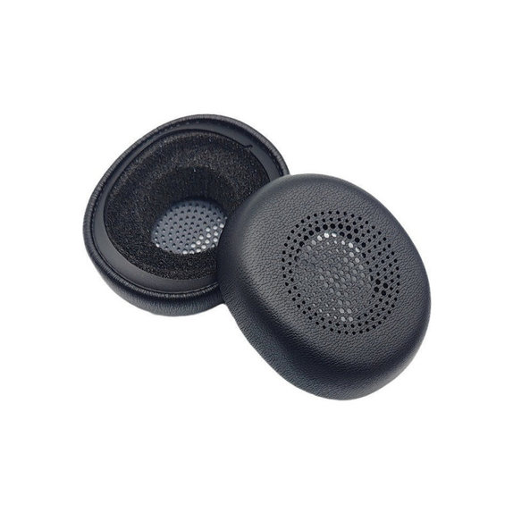 Csere fülpárnák Jabra Evolve2 30 fejhallgatóhoz, Memóriahab + PU bőr, Fekete, 1 pár