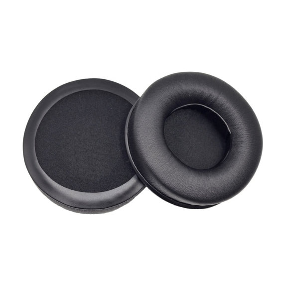Csere fülpárnák JBL Synchros E50BT fejhallgatóhoz, Memóriahab + PU bőr, Fekete, 1 pár