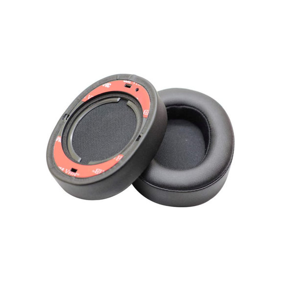 Csere fülpárnák JBL Synchros E55BT fejhallgatóhoz, Memóriahab + PU bőr, Fekete, 1 pár