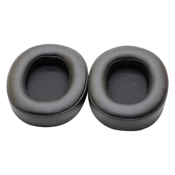 Csere fülpárnák JBL Synchros E55BT fejhallgatóhoz, Memóriahab + PU bőr, Fekete, 1 pár