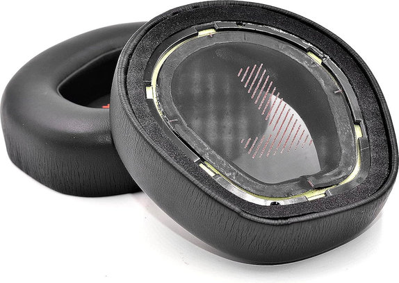 Csere fülpárnák JBL Quantum One fejhallgatóhoz, Memóriahab + PU bőr, Fekete, 1 pár