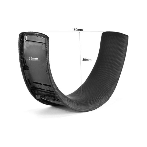 Csere Headband JBL Quantum Q400 fejhallgatóhoz, bőr, Fekete