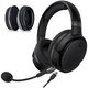 Csere fülpárnák Kingston HyperX Cloud Orbit S fejhallgatóhoz, Memóriahab + PU bőr, Fekete, 1 pár