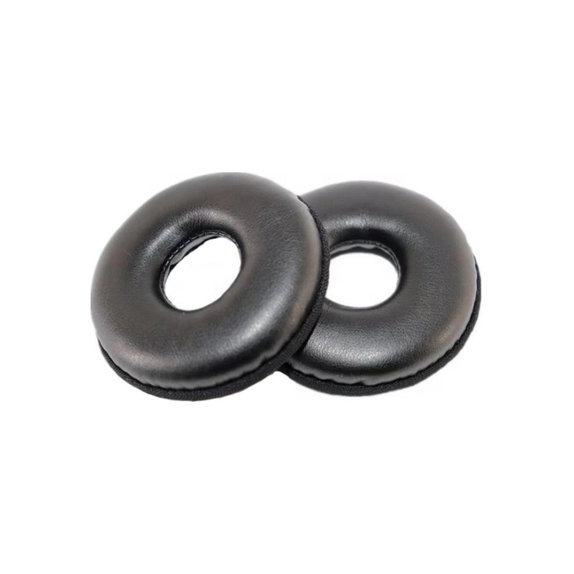 Csere fülpárnák Logitech H600, H390, H609 fejhallgatóhoz, Memóriahab + PU bőr, Fekete, 1 pár