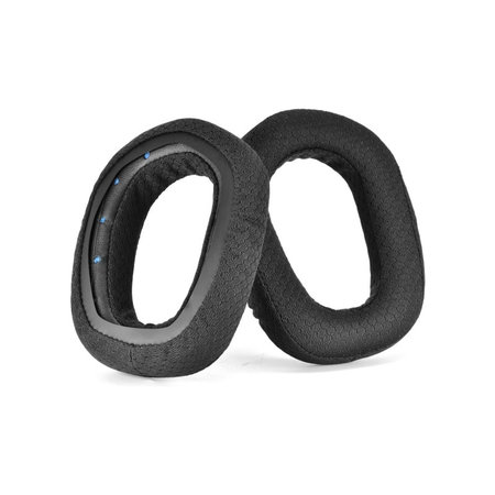 Csere fülpárnák Logitech G435 fejhallgatóhoz, Szivacs + Textil, Fekete, 1 pár