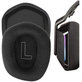 Csere fülpárnák Logitech G335, G733 fejhallgatóhoz, Memóriahab + Textil, Fekete, 1 pár