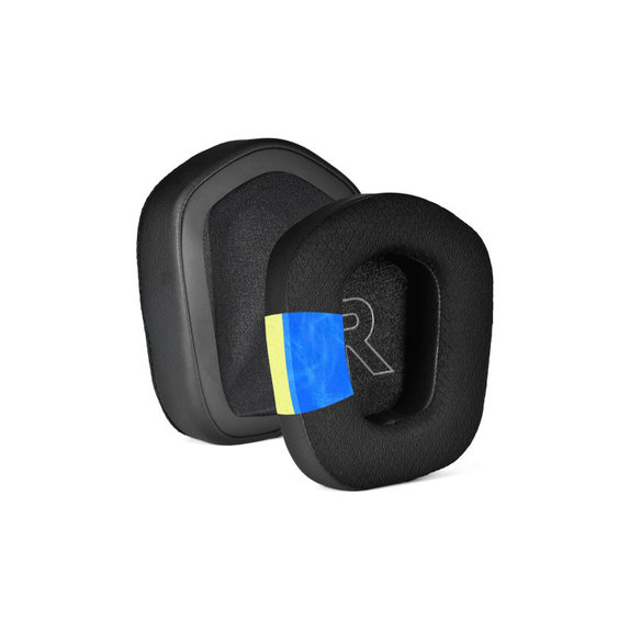 Csere fülpárnák Logitech G733 fejhallgatóhoz, Memóriahab + Textil + bőr, Fekete, Hűtő gél, 1 pár