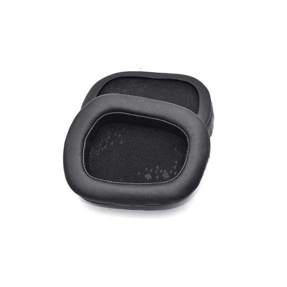 Csere fülpárnák Logitech G633 Artemis, G933 Artemis fejhallgatóhoz, Memóriahab + bőr, Fekete, 1 pár