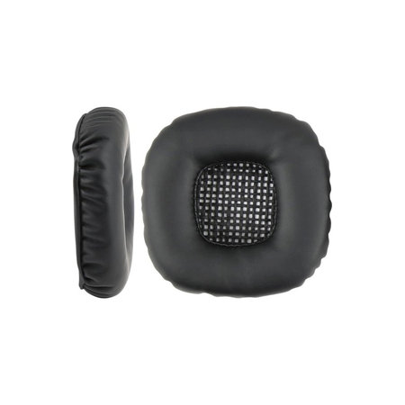 Csere fülpárnák Marshall Major V fejhallgatóhoz, Memóriahab + bőr, Fekete, 1 pár