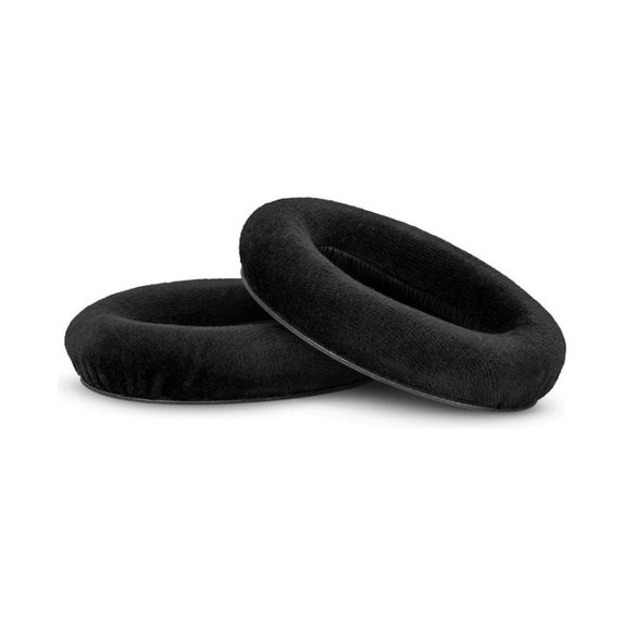 Csere fülpárnák Sennheiser HD545, HD600, HD650 fejhallgatóhoz, Memóriahab + Textil, Fekete, 1 pár