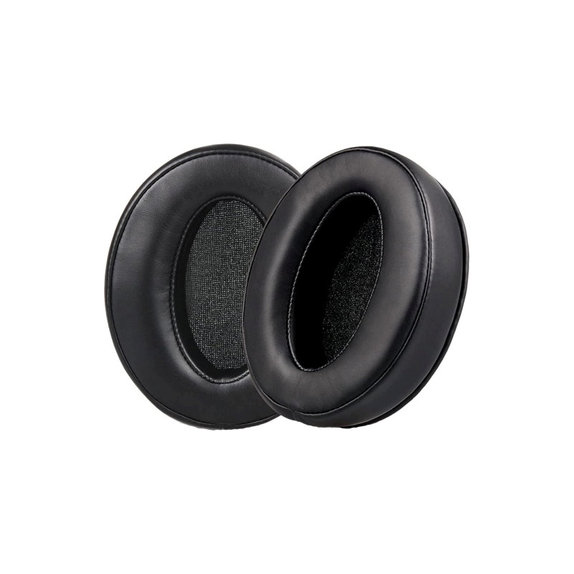 Csere fülpárnák Sennheiser HD4.50, HD450 fejhallgatóhoz, Memóriahab + bőr, Fekete, 1 pár