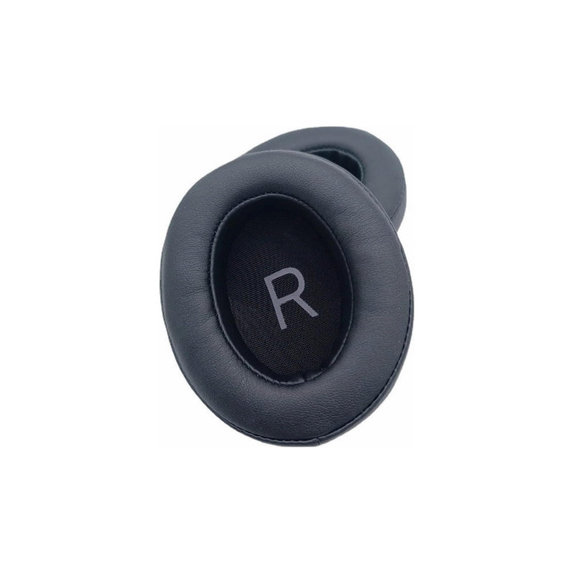 Csere fülpárnák Sennheiser Momentum 3.0 fejhallgatóhoz, Memóriahab + bőr, Fekete, 1 pár