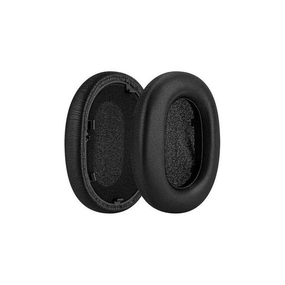 Csere fülpárnák Sony WH-1000XM5 fejhallgatóhoz, Memóriahab + bőr, Fekete, 1 pár