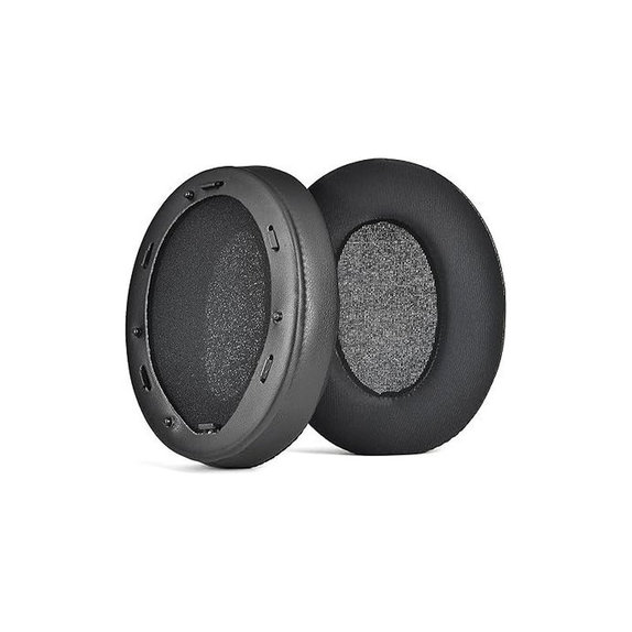 Csere fülpárnák Sony WH-1000XM3 fejhallgatóhoz, Memóriahab + Textil + bőr, Fekete, Hűtő gél, 1 pár