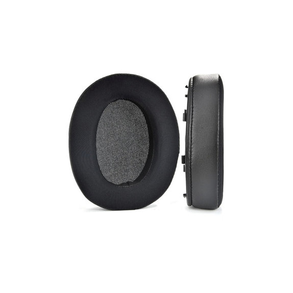 Csere fülpárnák Sony WH-XB910N fejhallgatóhoz, Memóriahab + Textil + bőr, Fekete, Hűtő gél, 1 pár