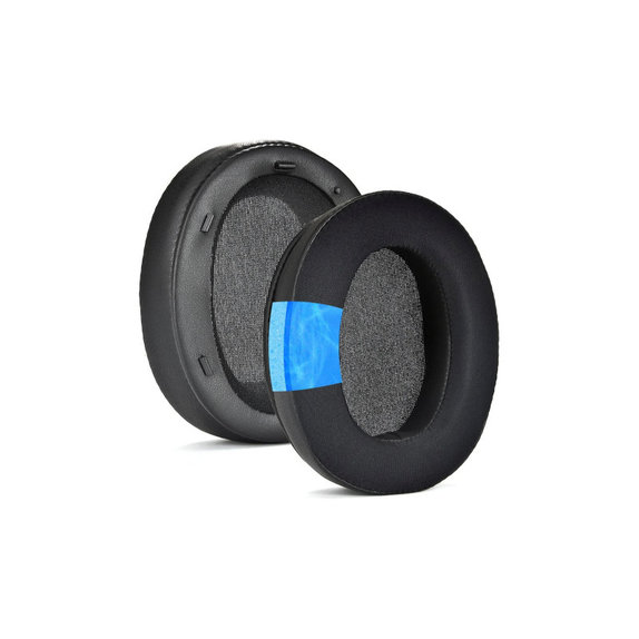 Csere fülpárnák Sony WH-XB910N fejhallgatóhoz, Memóriahab + Textil + bőr, Fekete, Hűtő gél, 1 pár