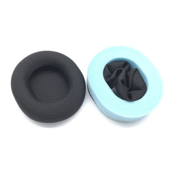 Csere fülpárnák Steelseries Arctics 1, 3, 5, 7, 9 Pro fejhallgatóhoz, Memóriahab + Textil, Fekete, 1 pár