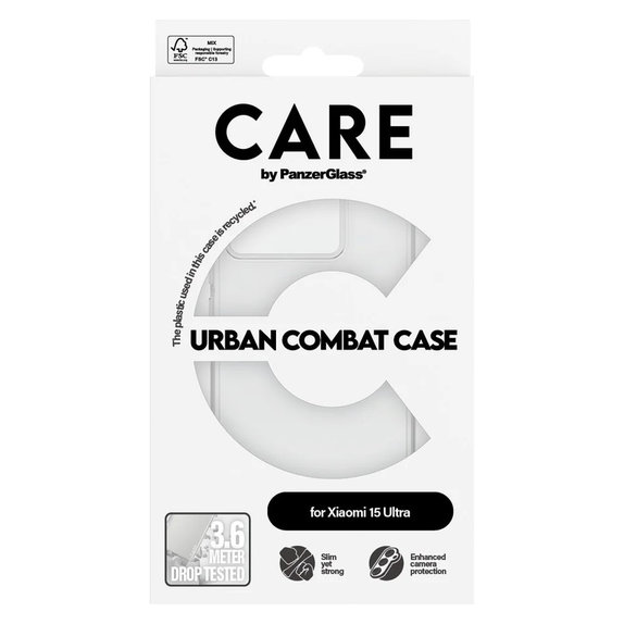 Tok Urban Combat Xiaomi 15 Ultra készülékhez, Átlátszó, PanzerGlass
