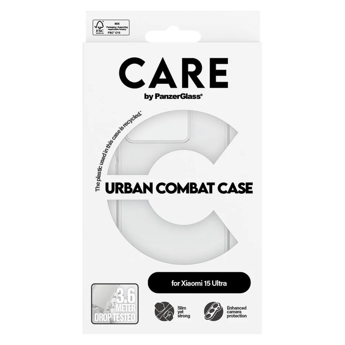 Tok Urban Combat Xiaomi 15 Ultra készülékhez, Átlátszó, PanzerGlass