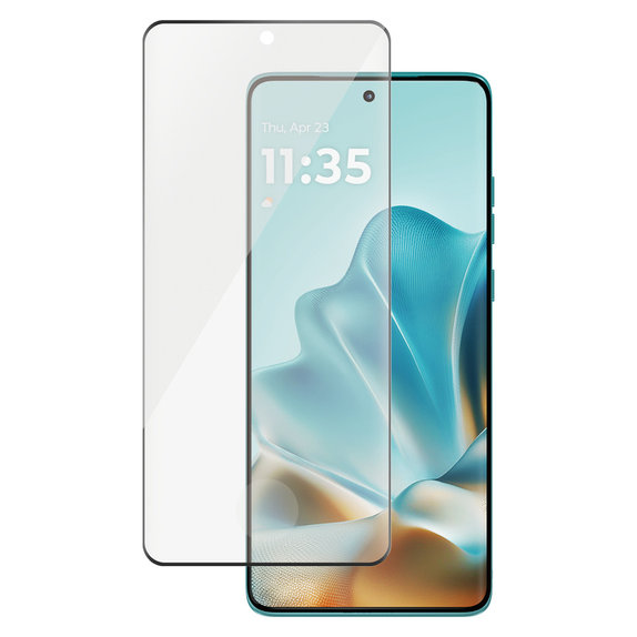 Edzett üveg UWF Motorola Edge 60/60 Pro/60 Fusion készülékhez, Fekete, SAFE by PanzerGlass