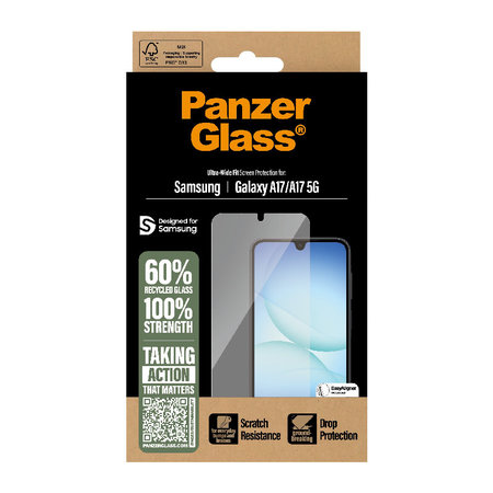 PanzerGlass - UWF edzett üveg applikátorral Samsung Galaxy A17, A17 5G, átlátszó