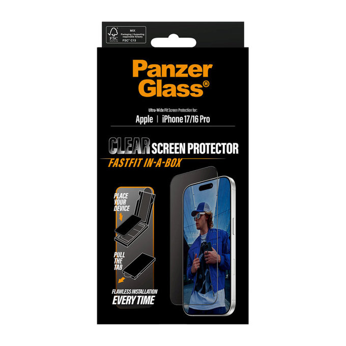 UWF edzett üveg applikátorral Samsung A17/A17 5G, Átlátszó, PanzerGlass