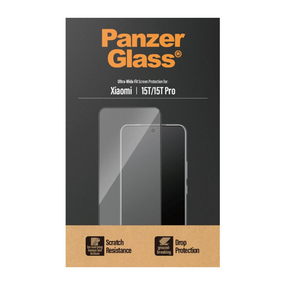 UWF edzett üveg Xiaomi 15T/15T Pro készülékhez, Fekete, PanzerGlass
