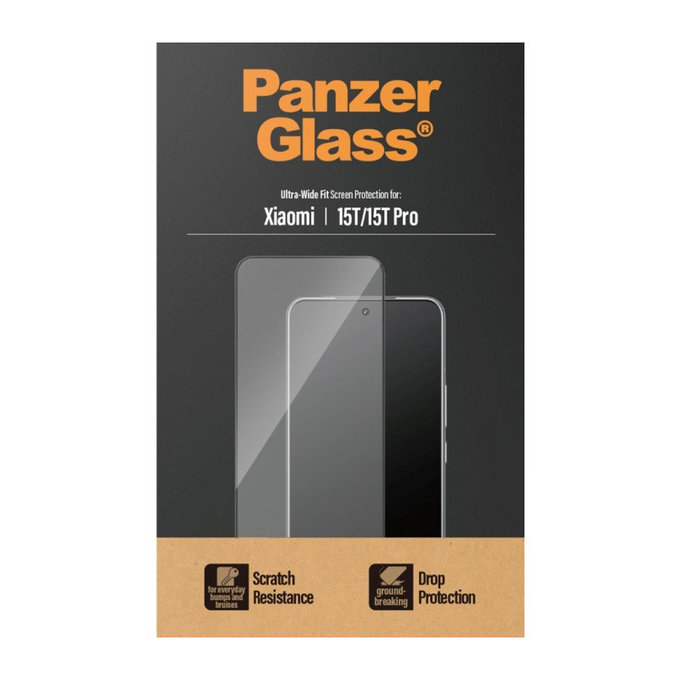 UWF edzett üveg Xiaomi 15T/15T Pro készülékhez, Fekete, PanzerGlass