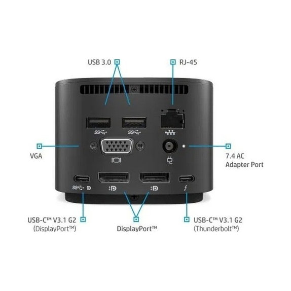 HP - Dokkoló állomás Thunderbolt G2 (USB-C)